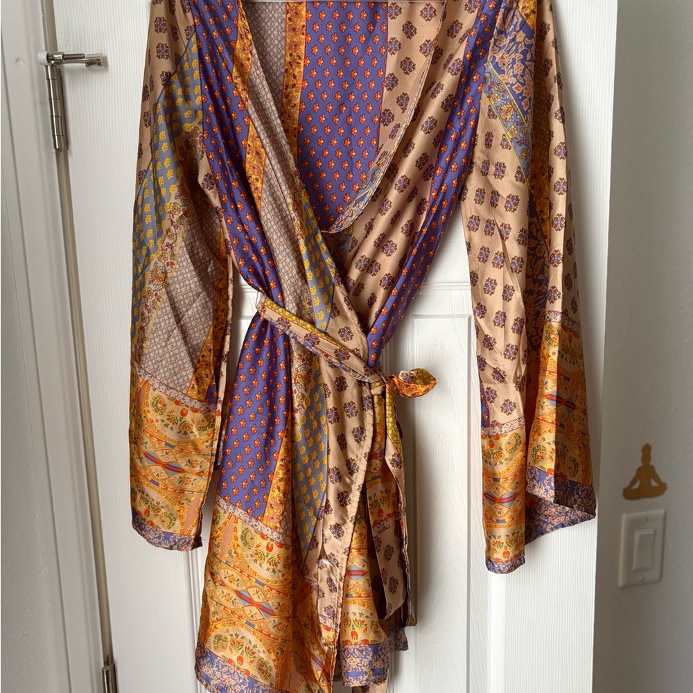 Colorful Patchwork Kimono dress
